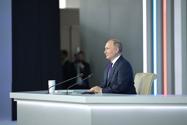 Владимир Путин. На пресс-конференции 23 декабря 2021 года